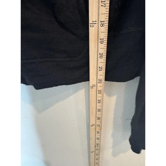 Vineyard Vines Sweater Womens Small Black Merino Wool Hooded Full Zip Knit - Picture 7 of 8